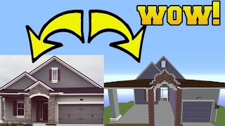 REAL LIFE HOUSE IN MINECRAFT!!!!!!