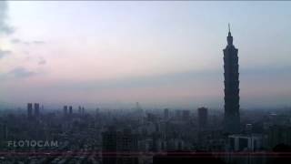 Time lapse of Taiwan's 101 skyscraper