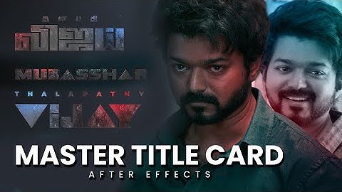 Master Thalapathy Title Card - Vijay, Vijay Sethupathi, Lokesh Kanagaraj, NM Films