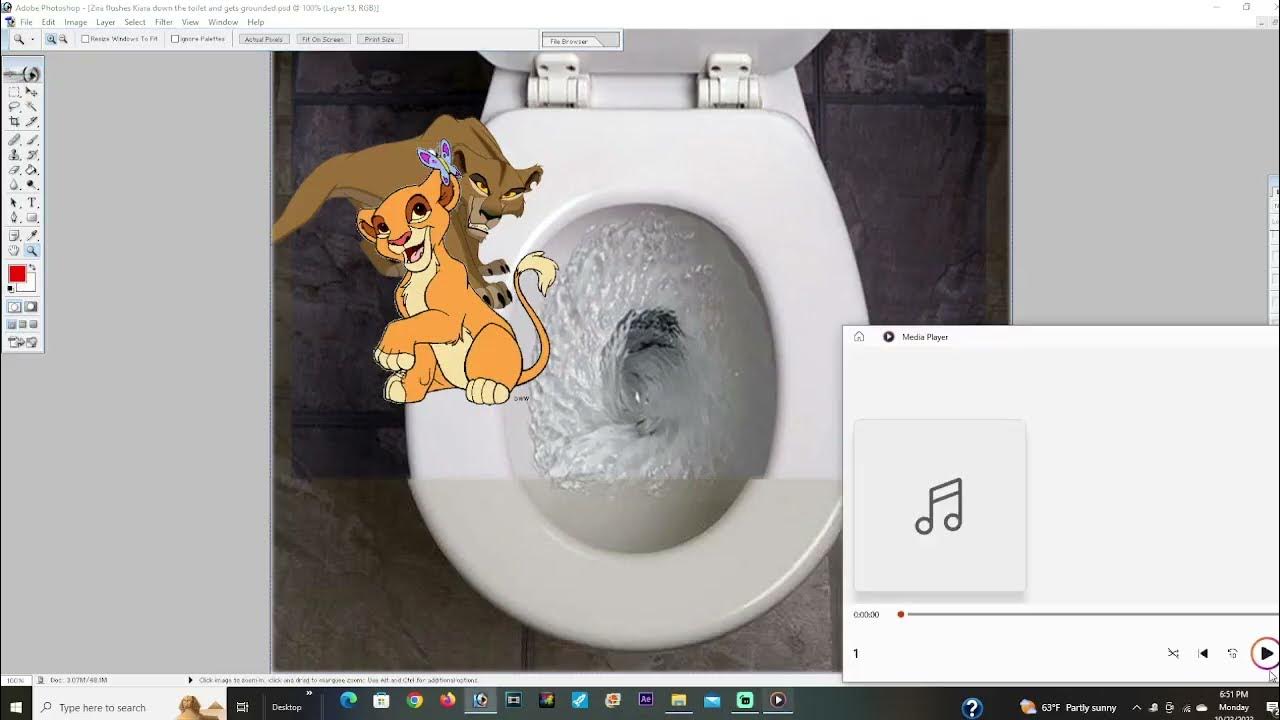 Zira flushes Kiara down the toilet and gets grounded YouTube