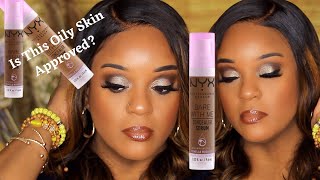 *NEW* NYX BARE WITH ME CONCEALER SERUM | WILL MY OILY SKIN HANDLE IT? DEEP GOLDEN & CAMEL