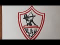 رسم شعار الزمالك المصري فيديو رائع رسم شعار الزمالك المصري فيديو رائع