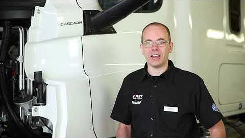 Chris Vanboom shows where to locate your serial number on your Freightliner truck