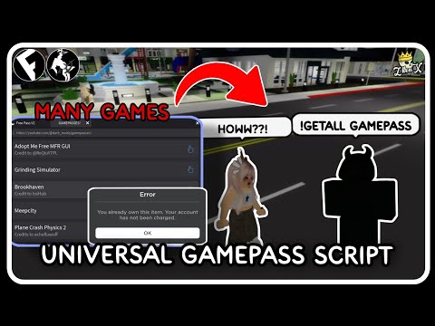 Universal Free Gamepasses Scripts