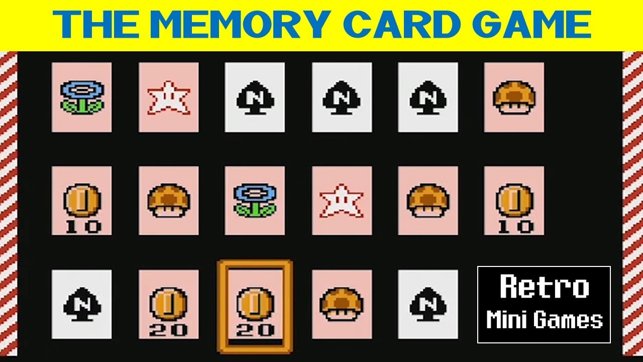 The Memory Card Game - Super Mario Bros. 3 (NES) - Retro Mini Games 