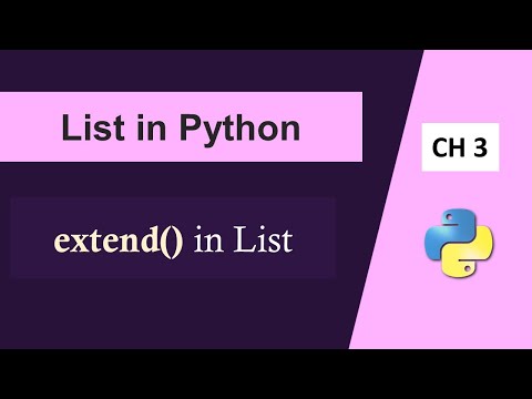 List in Python|extend() Method in Python List|Python Interview|Appending Multiple Elements in List - YouTube List In Python|Extend() Method In Python List|Python Interview|Appending Multiple Elements In List - Youtube