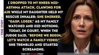 My daughter held my inhaler mid asthma attack, sneering “gasp, loser.” Today she trembled in court