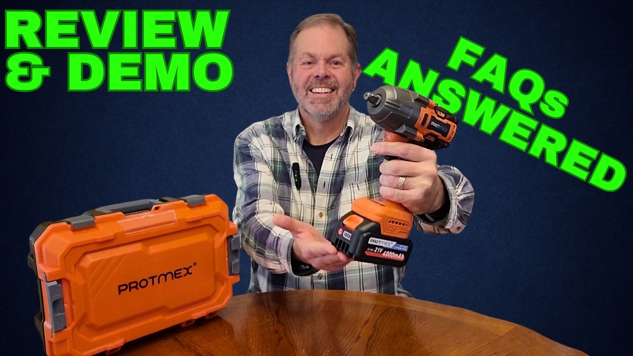 ДЕМОНСТРАЦИЯ И ОБЗОР — АККУМУЛЯТОРНЫЙ ГАЕЧНЫЙ КЛЮЧ PROTMEX 1/2