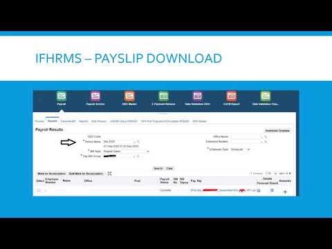 IFHRMS - Download PaySlip without Employee Login