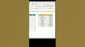 Cara cepat membuat dropdown list di excel #tipsexcel #excel #short #spreadsheet