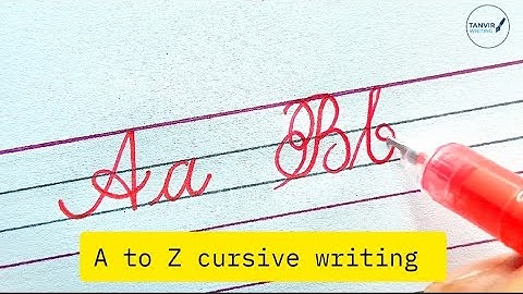 A to Z English alphabet cursive writing practice for beginners | cursive writing 