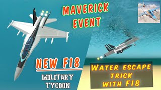 NEW F18 Plane in Roblox Military Tycoon | Maverick Event