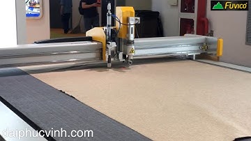 MÁY CNC CẮT DA - NỈ -  VẢI BỐ làm Sofa Shopha
