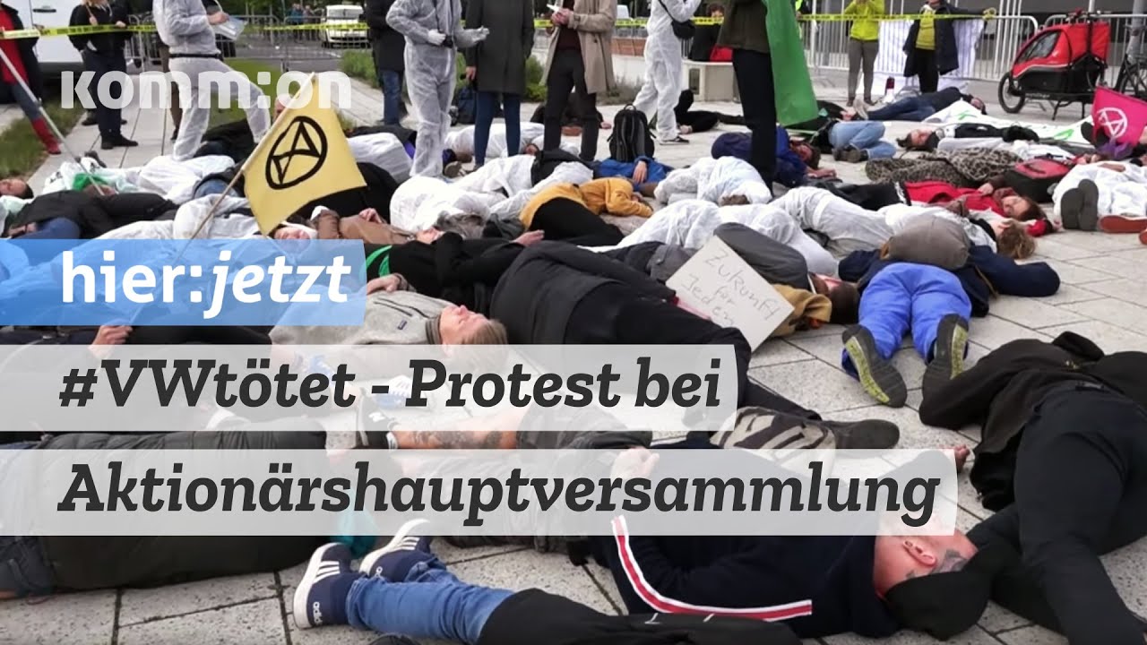 Vwt Tet I Protest Vor Vw Hauptversammlung In Berlin Youtube