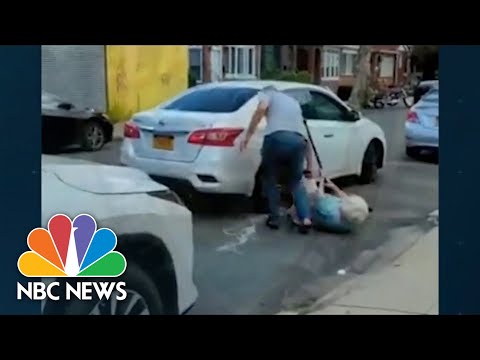Elderly woman dragged out of car after disagreement with driver