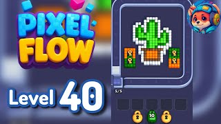 Pixel Flow Level 40 Walkthrough & Solution 🧩✨ 