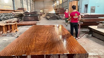 Sập Chiếu Ngựa 1 tấm gỗ Cẩm Hồng, kích thước "KHủng" 430 * 238(228) * 25cm - gỗ Việt Bắc