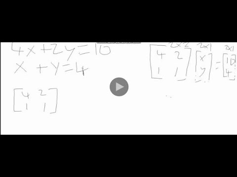 solving simultaneous equations using matrices (CSEC Math and O level ...