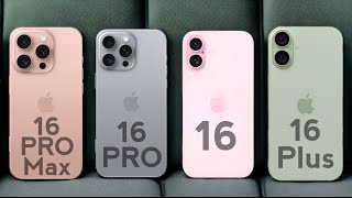 iPhone 16 Pro Max vs iPhone 16 Pro vs iPhone 16 vs iPhone 16 Plus