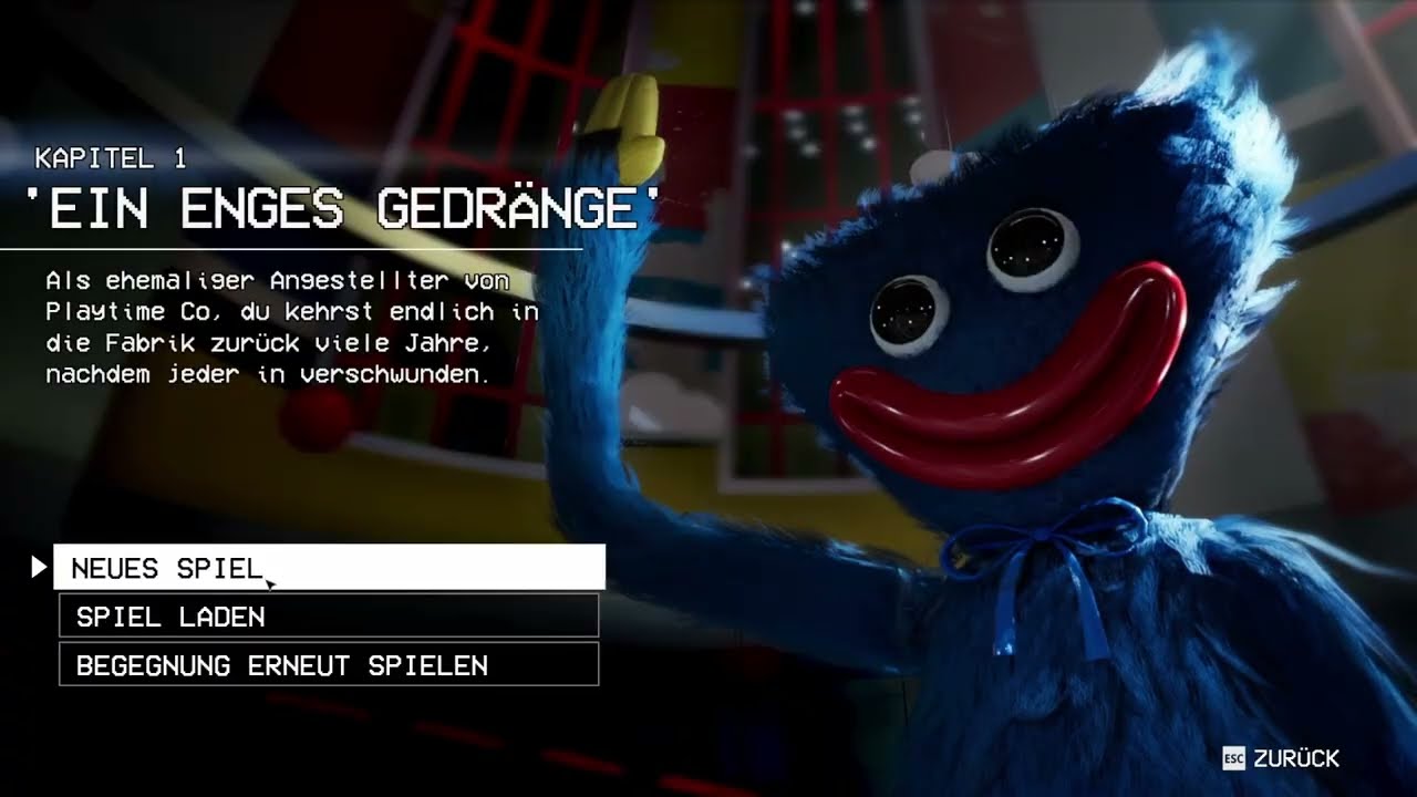 Poppy Playtime 1 ABER HUGGY WUGGY IST SO BÖSE HILFE !!!🥹