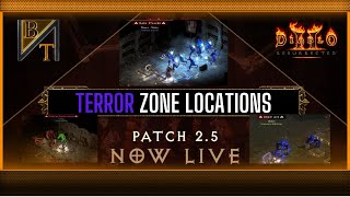 Terror Zone Locations In Diablo 2 Resurrected | PTR Patch 2.5
