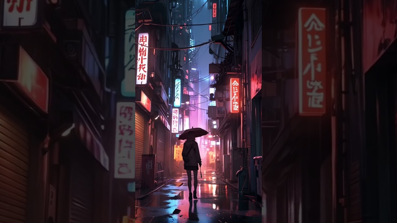 Alone in the Neon Rain 🌧️ | Cyber City Dreams in 4K"