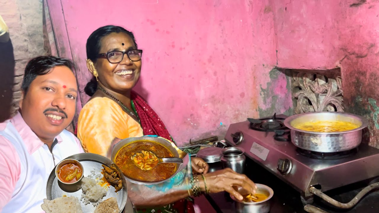 रात्रीच्या जेवणात भारगीची भाजी आणि कोळंबी रस्सा 😍 | Kolambi Rassa | S For Satish | Ambavali (Kokan)