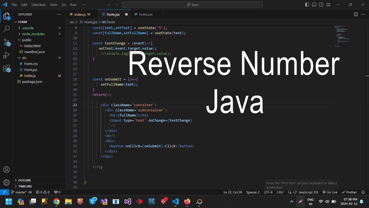 reverse number in java using while loop   java tutorial for beginners in hindi