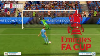 FIFA 22 Liverpool v Manchester City FA Cup Final Penalty Shootout