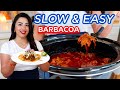 How to make Mexican Homemade Slow cooker Barbacoa Recipe &amp; SALSA VERDE Cole Slaw TACOS &amp; BBQ Slidder