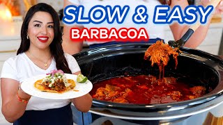 How to make Mexican Homemade Slow cooker Barbacoa Recipe &amp; SALSA VERDE Cole Slaw TACOS &amp; BBQ Slidder