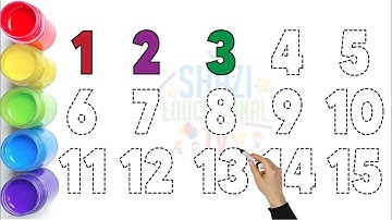 Learn Numbers l Follow the dots and write color numbers with a marker pen l 1-15 l Write Numbers