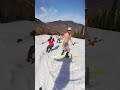 WORLDS LARGEST HUMAN SLALOM   Held in the skiing capital of the world #skiing #ski #skiingstunts #yt