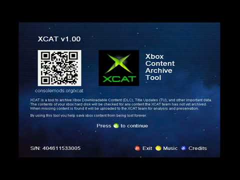 Xbox Content Archival Tool (XCAT) v1.00 In Action!