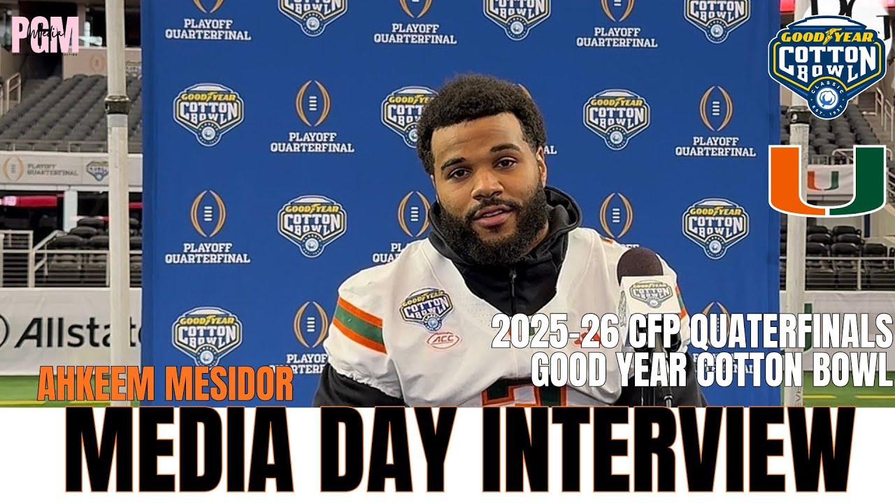 Ahkeem Mesidor | Miami Hurricanes CFP Cotton Bowl Media Day Interview