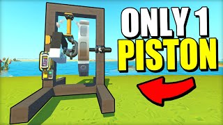 I Built a Working Engine Using Only a Single Piston for Power!