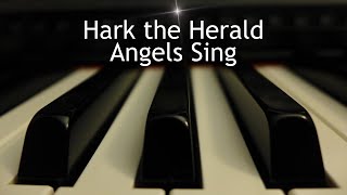 Hark the Herald Angels Sing - Christmas piano instrumental with lyrics screenshot 5