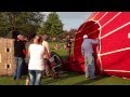 Hot Air Balloon Inflation and Launch - Royal Victoria Park Bath