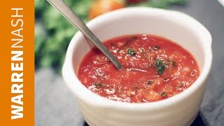 How to make Salsa at Home - In 60 seconds - Recipes by Warren Nash