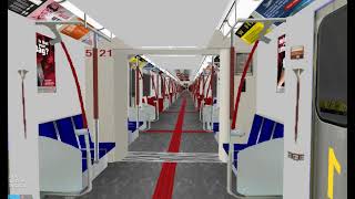 OpenBVE #16 - Line 1 Yonge University - Toronto Rocket subway train