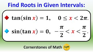 Solving Some Trigonometric Equations