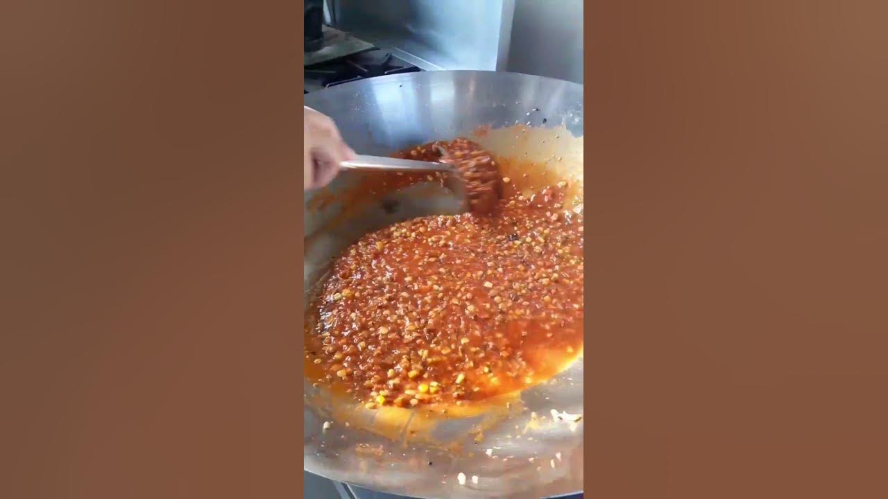 proses membuat spaghetti bolognese untuk 50 porsi.! #shorts