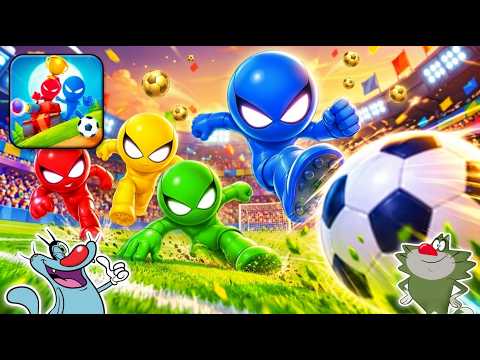 Stickman Party Gameplay! NEW GAME! | With Oggy & Jack