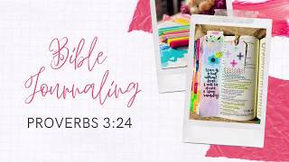 Bible Journaling Proverbs 3:24 • Timelapse
