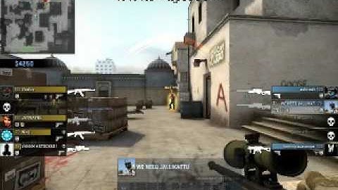 CSGO silver ace! as an aggressive AWP!