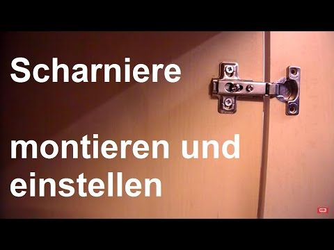 Video: Scharniere mit Schließer für Küchengarnitur