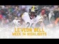 Le'Veon Bell Plows Through Snow for 3 TDs & Career-High 298 Total Yards! | NFL Player Highlights