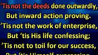 The overflow of life is work