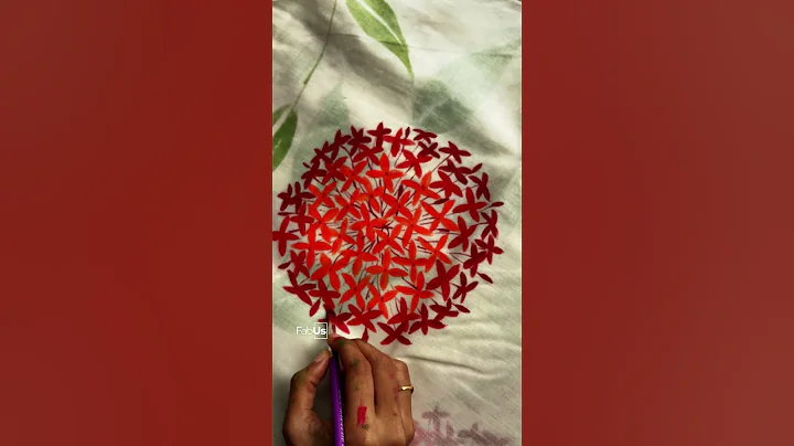 Chethi Poo | Handpainted Saree🔥. #saree #onamcollections  #sareepainting #onamspecial  #onamsaree