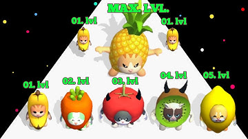 Epic Banana Run Merge Master - Level Up Fruit (Max Level) #asmrgameplay #satisfyingasmr